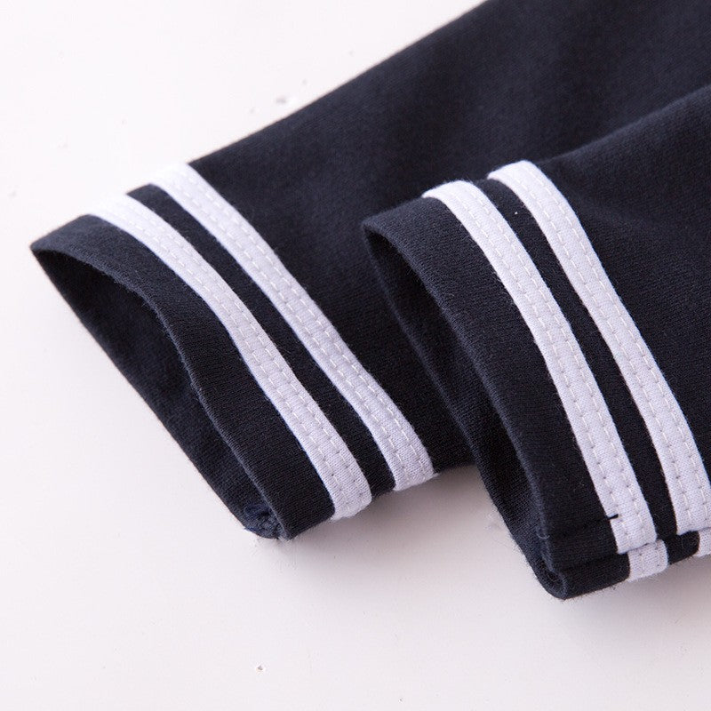 Halloween Children Rompers Captain Cosplay Costume Baby Sets Lapel Fashion Uniform Long Sleeve Stage Performance Clothes