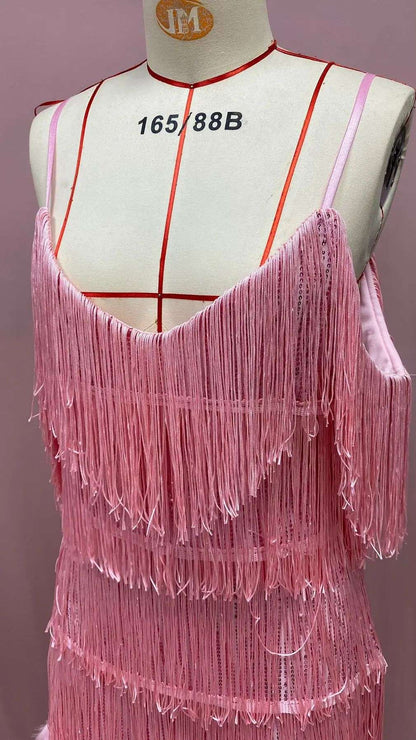 2024 Summer New Fashionable Framed Sequins Feather Patchwork Dress Colorful Amazon Direct Sales Women's Sleeveless Dress