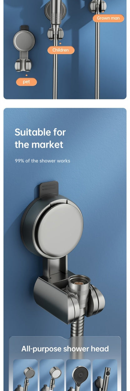 1-4PCS Suction Cup Shower Head Holder ABS Adjustable Strong Adhesive Universal Shower Head Support Reusable No Trace Waterproof