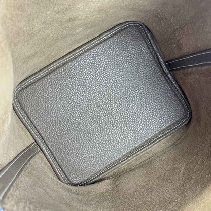 Mendy 22 CM Large size Top Quality Bucket Bags Women's Bag Lady Luxury Designer High End Bag TC Cowhide Golden Sliver