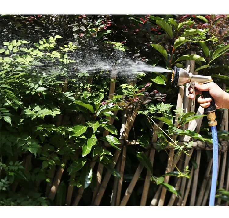 High Pressure Garden Water Hose 2.5-37.5 Meters Expandable Flexible Stripes Pipes for Garden Farm Irrigation Car Wash PVC Reel