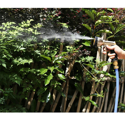 High Pressure Garden Water Hose 2.5-37.5 Meters Expandable Flexible Stripes Pipes for Garden Farm Irrigation Car Wash PVC Reel