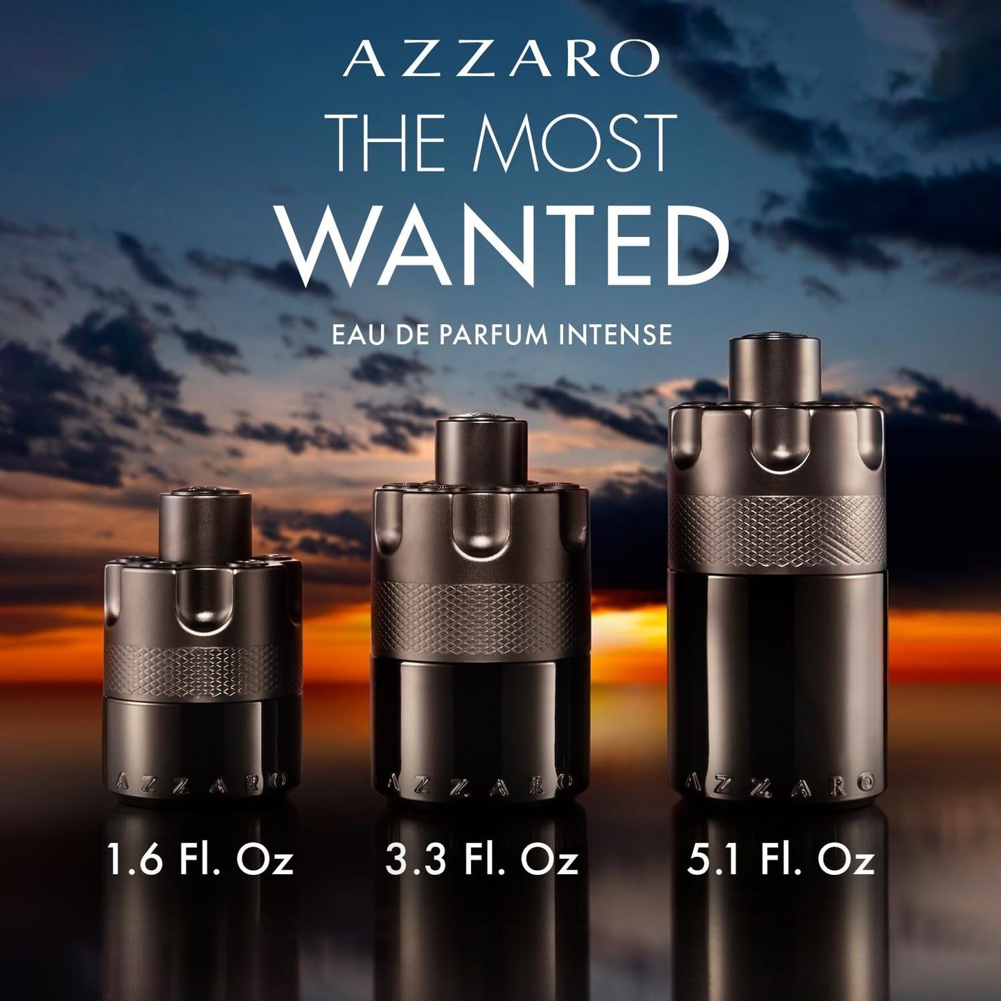 Azzaro Eau De Parfum Intense - Fragrância Fougère, Âmbar e Picante para Noites Românticas - Longa Duração - Perfumes de Luxo para Homens