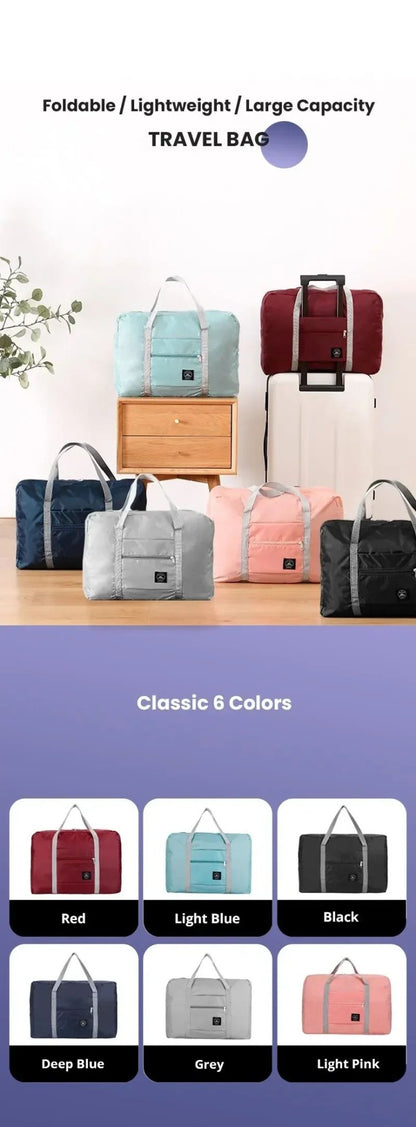 Foldable Travel Bag for Women and Men Lightweight Large Capacity Sports Weekend Trip for Airlines Suitcases and Travel Bags