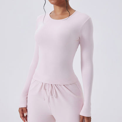 Women Long Sleeve Workout Top Gym Casual Outdoor Top Workout Dry Fit Breathable High Elastic Sports Top Sports Long Sleeved