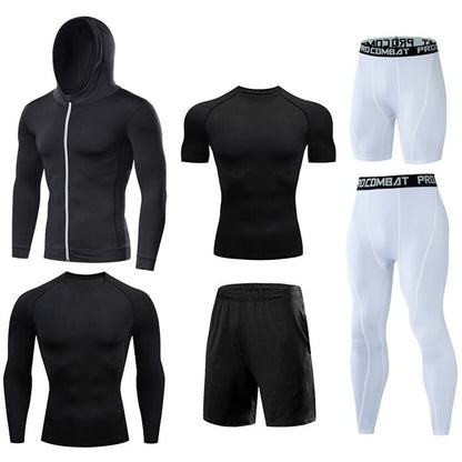 Men's Running Compression Tshirts Quick Dry Soccer Jersey Fitness Tight Sportswear Gym Sport Short Sleeve Shirt Breathable