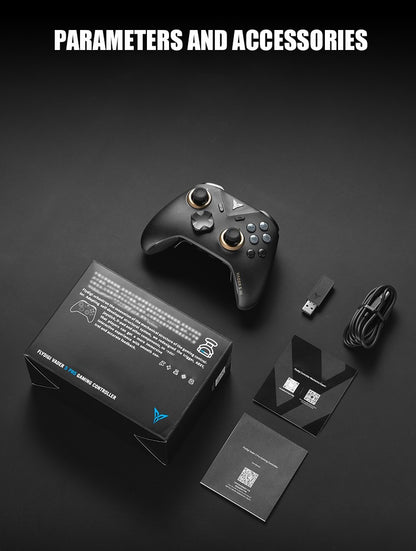 Flydigi Vader 5 Pro V2 Global Version Wireless Bluetooth Gamepad for PC NS Mobile + 2nd Gen Phone Holder | Phone User Optimized