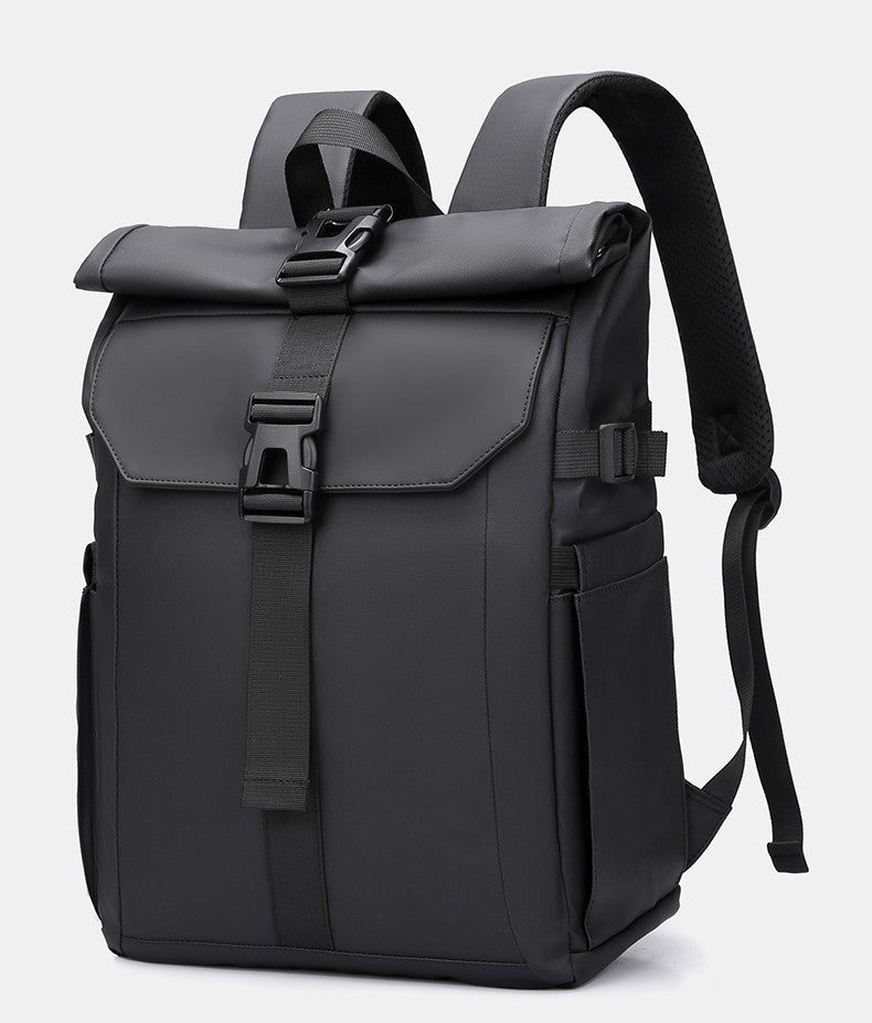 Men's Backpack Roll Top Bag Waterproof Laptop Compartment for Work Travel School Bag Hiking Bookbag Mens Gifts