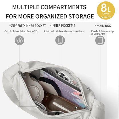 LEFF Fashion Women Crossbody Bag High Quality Nylon Commuting Bags Waterproof Outdoor Travel Shoulder Bag New Causal Female Bags