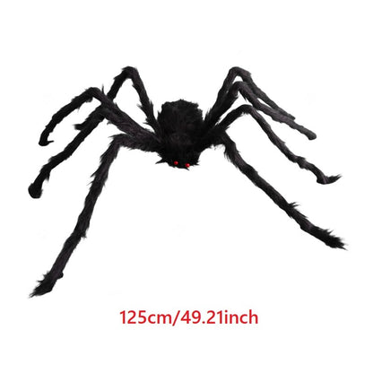 1/3pcs Giant Black Plush Spider Halloween Decorations Outdoor Scary Large Spiders Halloween Party Bar Haunted House Horror Props