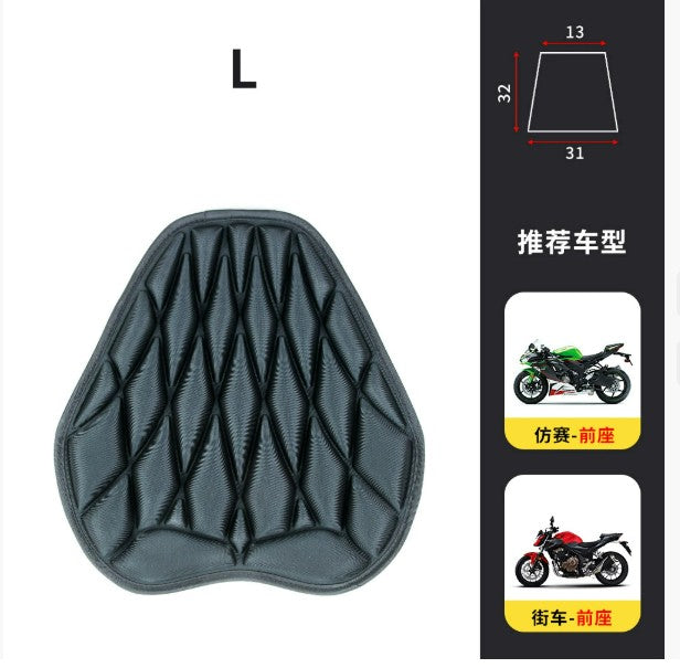 Assento de motocicleta almofada 3D confortável capa de gel para assento ventilação à prova d'água EVA almofada de assento espessada respirável