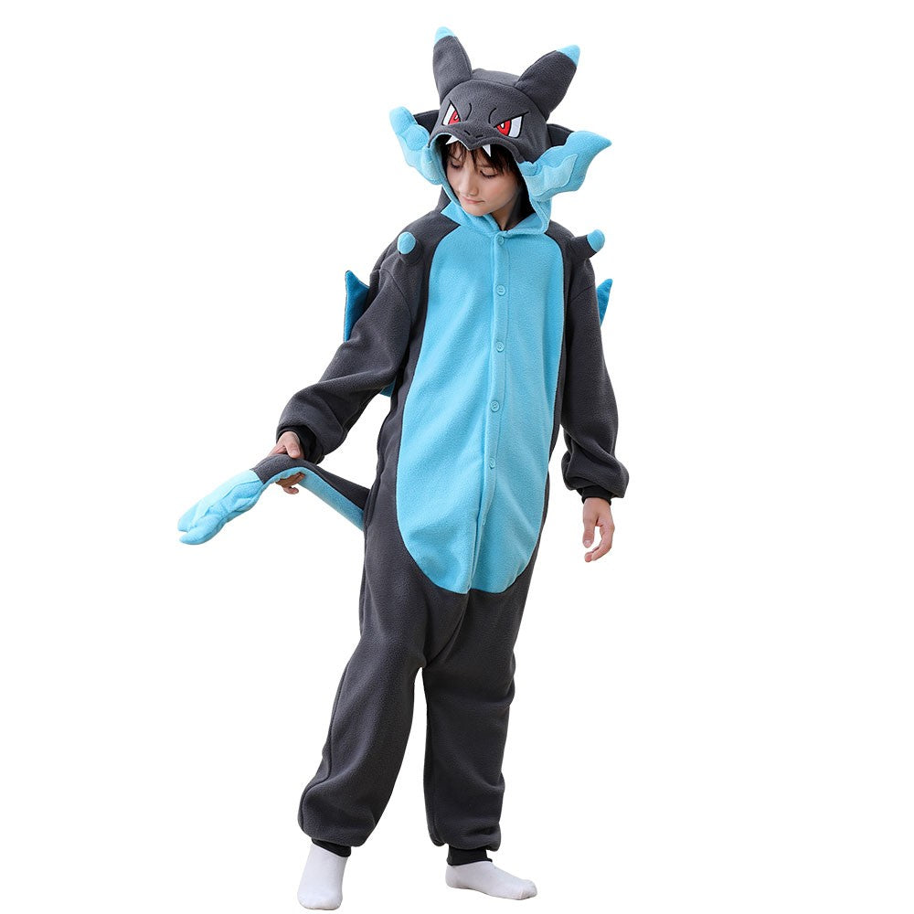 Dragon Cosplay Boys Girls Halloween Costume Anime Onesies Party Jumpsuit Festival Gift Funny Cute Clothes Button Closure