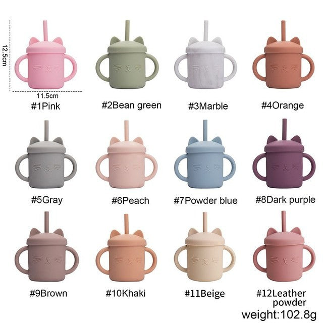 4pcs Bamboo Plate Sets Baby Feeding Bowl Wooden Kids Feeding Supplies Spoon Fork for Baby Tableware Suction Plate Bowl Cup