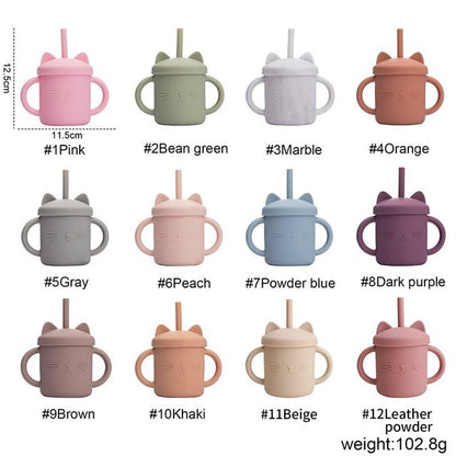 4pcs Bamboo Plate Sets Baby Feeding Bowl Wooden Kids Feeding Supplies Spoon Fork for Baby Tableware Suction Plate Bowl Cup