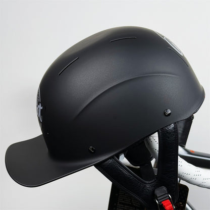 Capacete Retro Meio Aberto para Motocicleta - ABS, Ventilado, Leve, Resistente a Riscos, 4 Estações, Harley/EV, Atacado