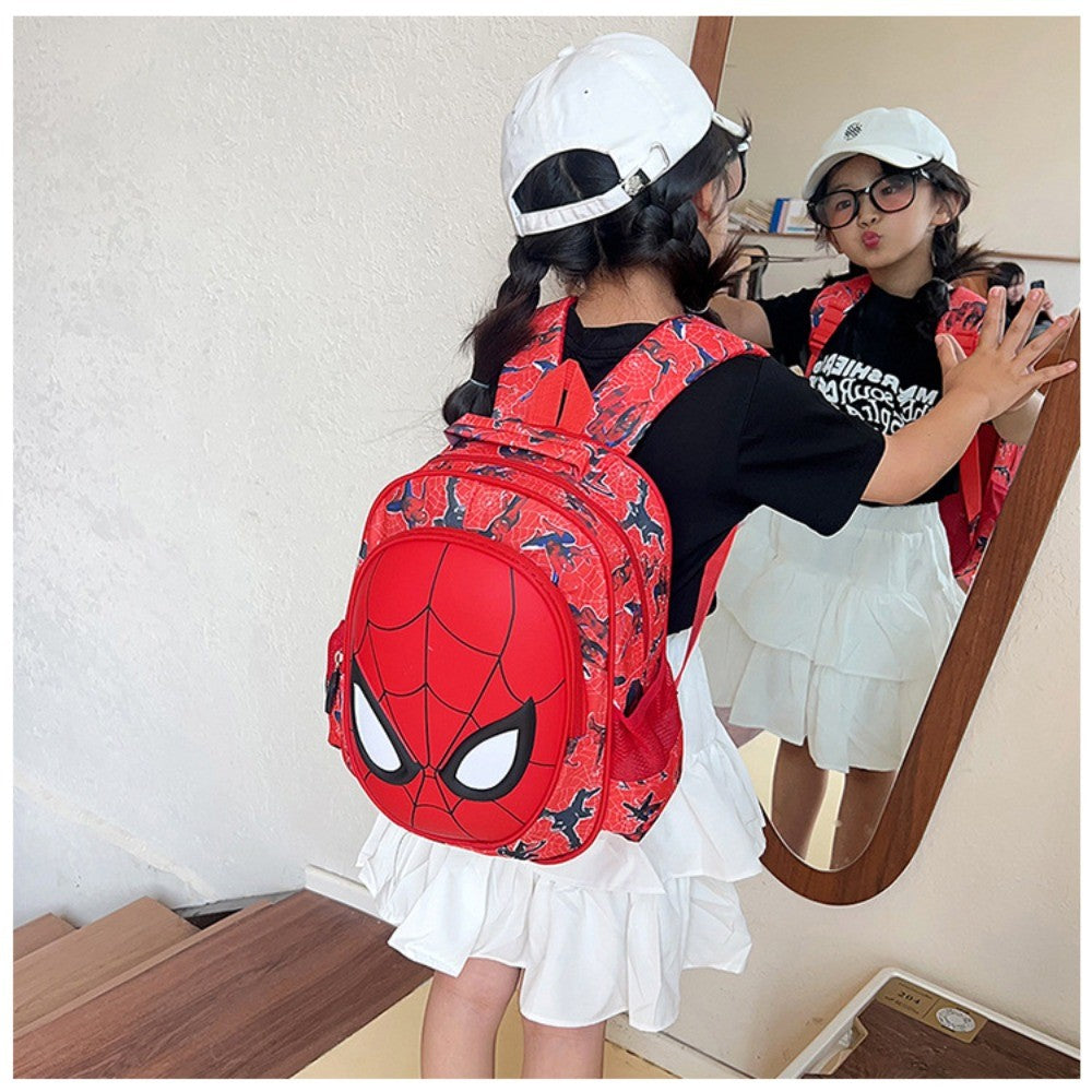 Mochila Infantil Escolar Homem-Aranha da Marvel, Bonita, Leve, Ergonômica, para Meninos e Meninas do Jardim de Infância