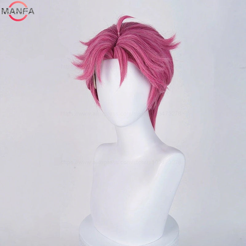 Current fashion trend music singer team role-playing wig Heat Resistant Synthetic Hair Anime Wigs +Wig Cap