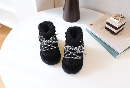 2025 New Winter Children Snow Boots Warm Plush Rubber Sole Toddler Kids Sneakers Infant Shoes Fashion Boys Girls Boots EU 21-30