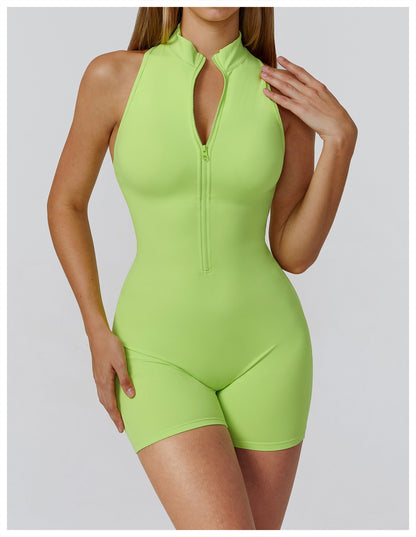 New Sexy Sports Set Women Gym Set Shorts Training Yoga Clothes Women Rompers Stretch Sports Jumpsuit Female Workout Bodysuits