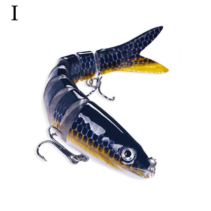 Iscas Artificiais Articuladas Wobblers para Pesca de Lúcio 13,4cm, Seções Múltiplas, Isca Rígida Artificial para Trolling, Ferramentas de Pesca de Carpa e Lúcio