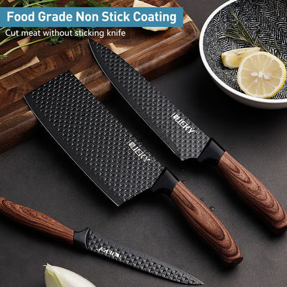 Conjunto de Facas de Cozinha MDHAND Faca de Aço Inoxidável, Conjunto de Utensílios de Cozinha de 6 Peças, Faca de Frutas, Ferramentas Essenciais de Culinária para Restaurantes