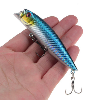 POETRYYI 1pc Isca de Pesca Artificial Popper 9cm/11g Popper de Superfície 17 Cores Isca Rígida Wobblers de Plástico Acessórios de Pesca