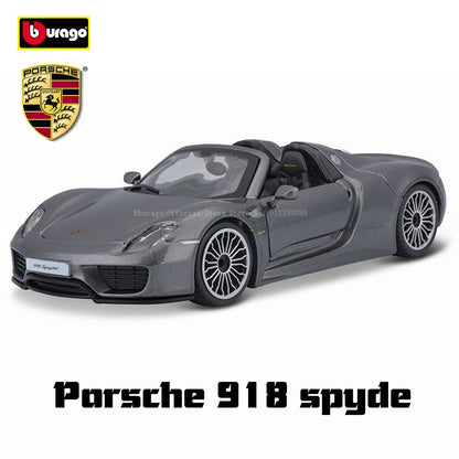 Bburago 1:24 Porsche 963 24 alloy racing car Alloy Luxury Diecast Car Model Toy Collection Gift Multiple styles to choose from