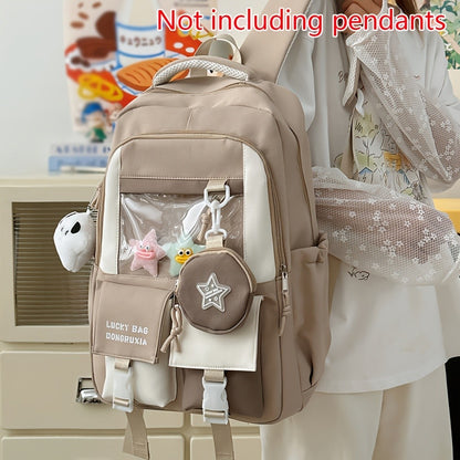 College Backpack for Middle School and High School Students, Versatile Large Capacity Backpack, Computer Backpack