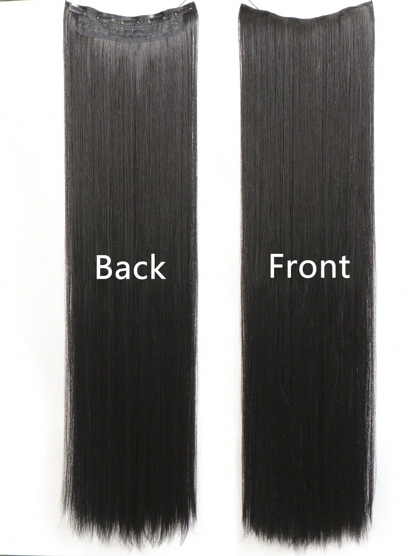 Aosiwig Sintético Super Longo Liso 100cm 5 Presilhas Extensão de Cabelo Natural Preto Loiro Aplique Postiço para Mulheres