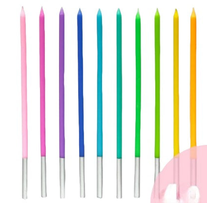 6/12/48pcs Birthday Candles Spiral Cake Candles  Long Thin Cake Candles For Wedding Party And Cake Decoration
