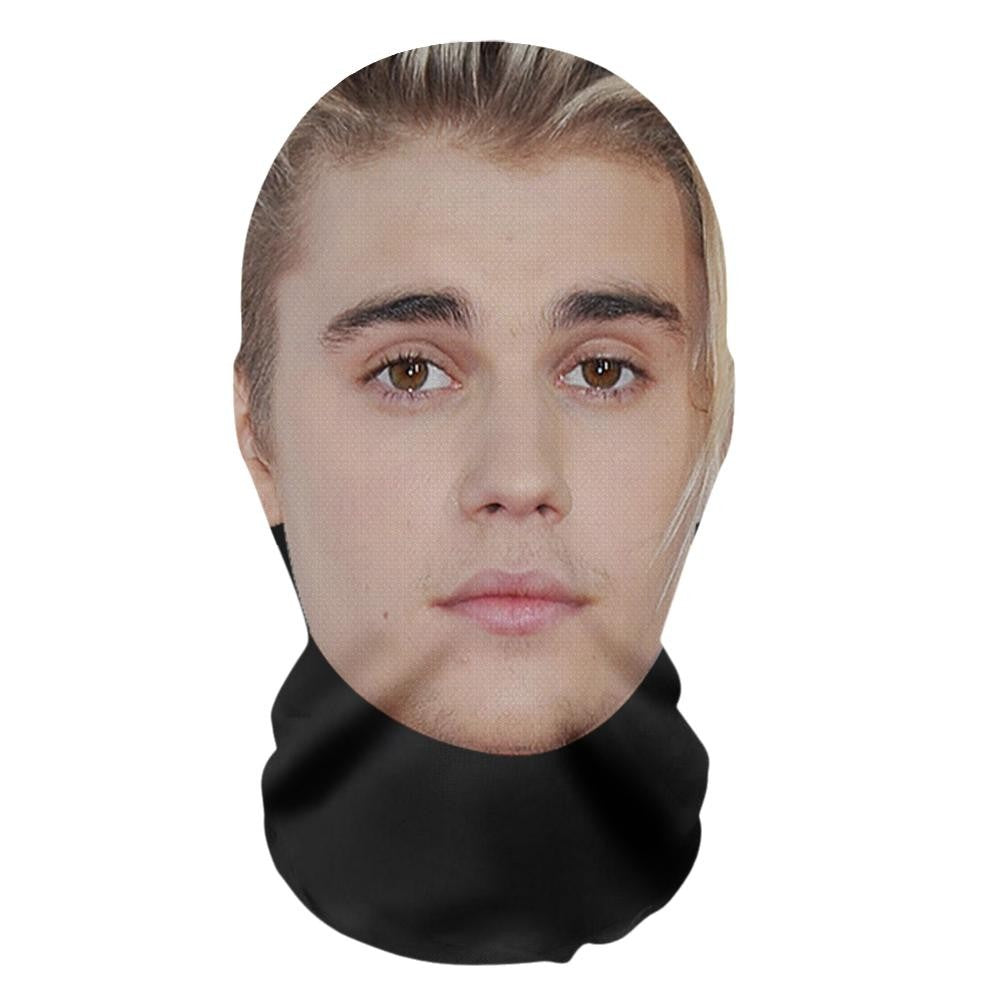 Realistic Face Mask 3D Printed Full Face Visual Mask Realistic Celebrity Performer Role-playing Props Costumes Face Mask