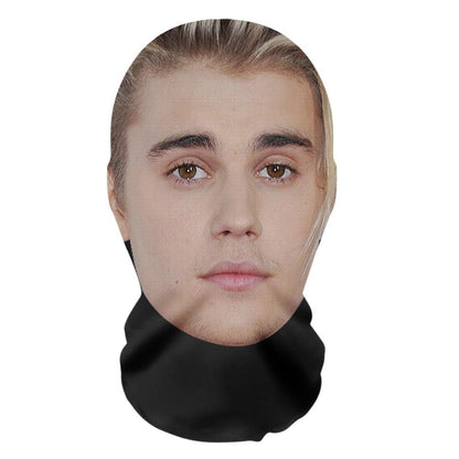 Realistic Face Mask 3D Printed Full Face Visual Mask Realistic Celebrity Performer Role-playing Props Costumes Face Mask