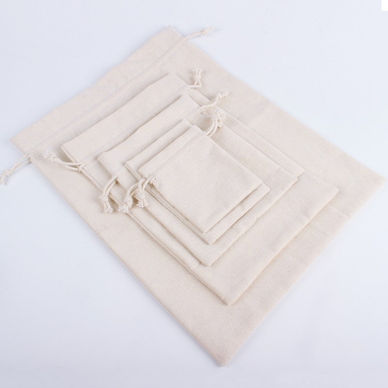 10/20pcs LOGO Personalizado Saco de Algodão com Cordão Anti-Poeira para Armazenamento, Festa, Eid, Páscoa, Embalagem de Presentes de Natal