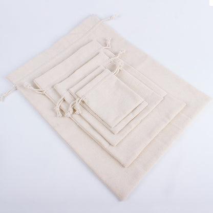 10/20pcs LOGO Personalizado Saco de Algodão com Cordão Anti-Poeira para Armazenamento, Festa, Eid, Páscoa, Embalagem de Presentes de Natal
