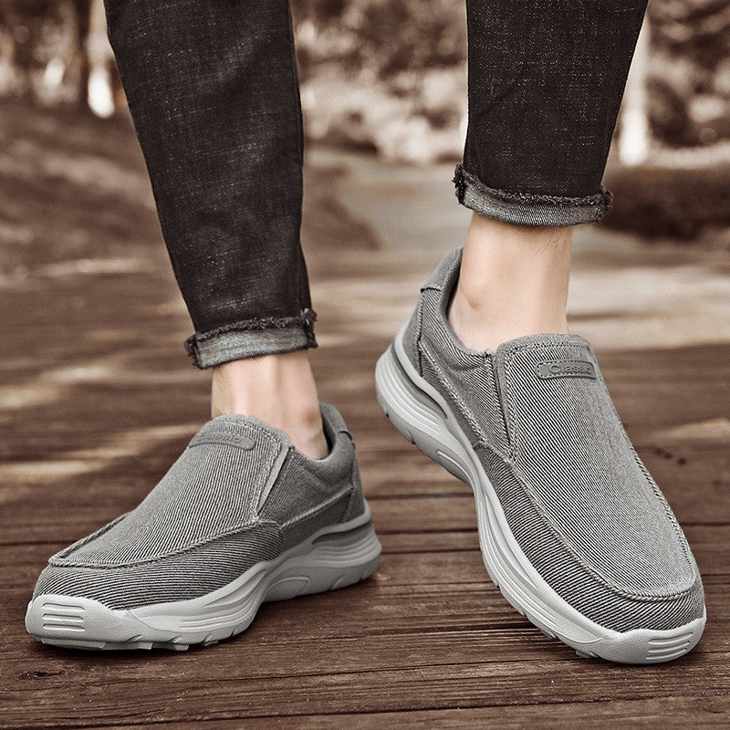 Men's Shoes Comfortable Canvas Shoes Plus Size 48 Breathable Loafers Men's Walking Sports Shoes Men's Trendy Casual Sports Shoes