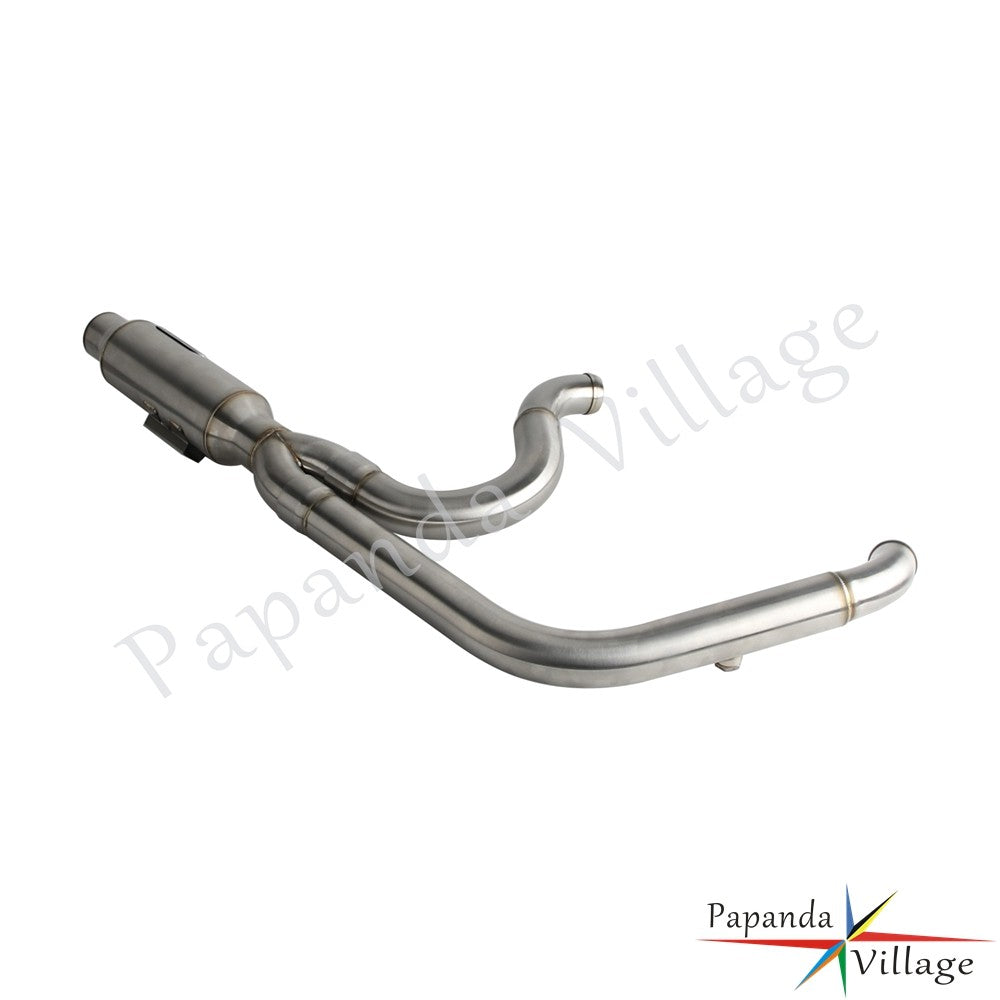 Motorcycle 2-into-1 Exhaust Pipe Muffler For Harley M8 Softail Low Rider S ST Fat Street Bob Standard Slim Deluxe FXLR 2018-2025