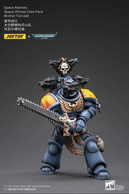 1/18 JOYTOY Action Figure 40K The Horus Heresy Space Wolves Figures And Mechas Logan Ghostwolf Anime Model Toy
