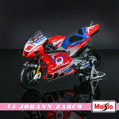 Maisto 1:18 2023 GASGAS Tech3 37#Augusto Fernandez 44#Pol Espargaro Moto GP modelo de motocicleta de liga leve para coleção de brinquedos de presente