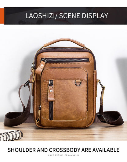 Brand 100% Genuine Leather Men's Shoulder Bags Messenger Bag for Men Crossbody Bags new Small Man Designer Handbag Bolso Male