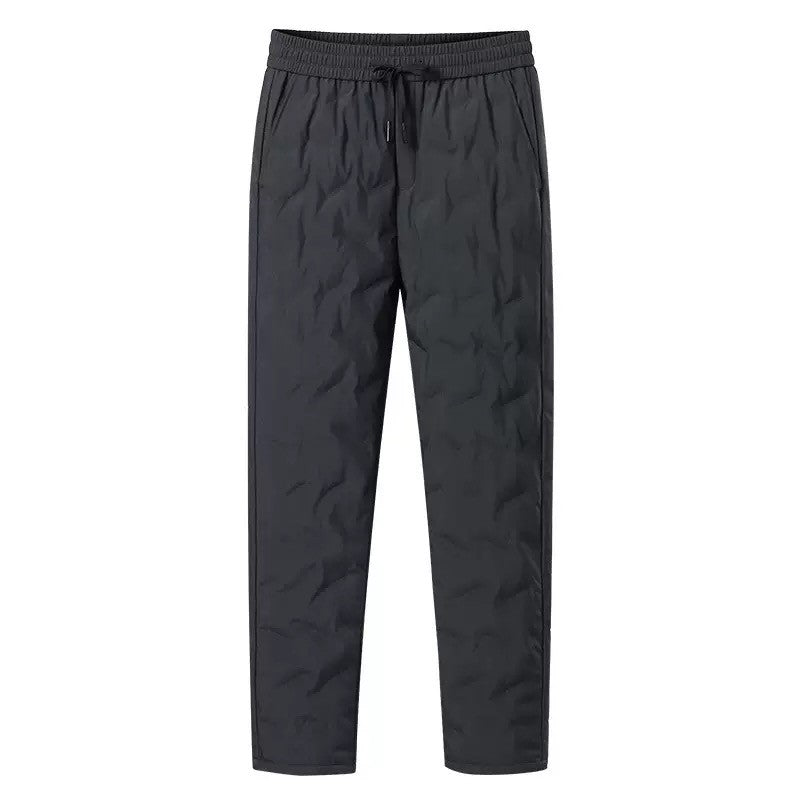 Calças Masculinas de Outono e Inverno, Novas Tendências da Moda, Impermeáveis, Acolchoadas, Quentes, Esportivas Casuais Soltas, Tamanhos Grandes, M-4XL