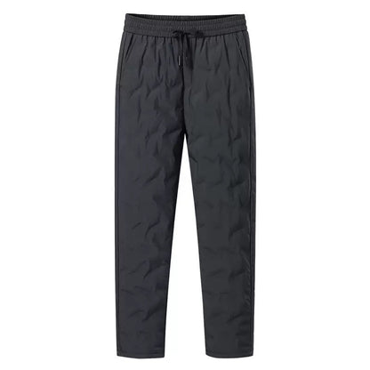 Calças Masculinas de Outono e Inverno, Novas Tendências da Moda, Impermeáveis, Acolchoadas, Quentes, Esportivas Casuais Soltas, Tamanhos Grandes, M-4XL