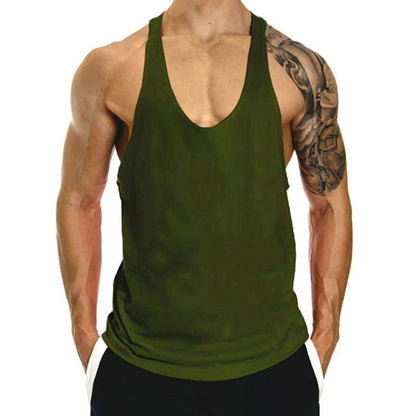 Men Cotton Tank Tops Quick Dry Gym Vest Male Bodybuilding Sleeveless Shirt Elastic Basketball Singlet Gym t-Shirt Man Clothing