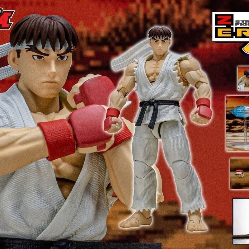 In Stock Storm Toys 1/12 Scale Street Fighter Alpha3 Ryu SFSA02 Action Anime Action Figure Model Doll Toys Hobby Collectible