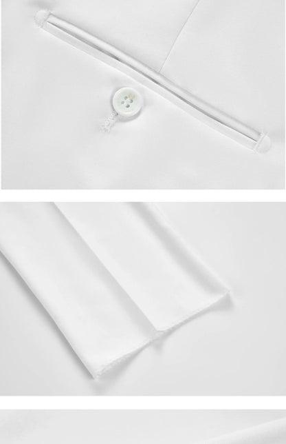 2025 Suit (Blazer+ Trousers) Men's Fashionable Gentleman Business Double-breasted British-style Banquet Host Casual Wedding Suit