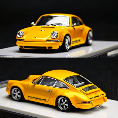 1:64 Novo Modelo de Zinco Porsch 911 964 Singer Coupe Dls Miniatura de Liga Fundida Modelo de Brinquedo Infantil Colecionável Ornamento