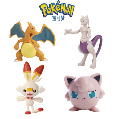 Novo Desenho Animado Pokémon Filme Anime Figura Pikachu Mewtwo Gengar Gurado Monstro de Bolso Brinquedos de Ação Modelo Presentes para Crianças Compra em Massa