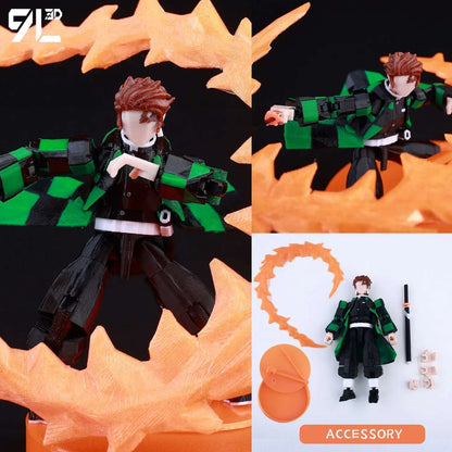 9L3D Lucky13 Titan 13 Ichigo Kurosaki Anime Action Figure Dummy 13 Espada Posável Máscara Oca Modelo Decoração Surpresa de Aniversário