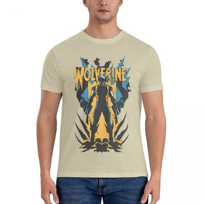 Wolverine Unleashed Men's T Shirts Deadpool And Wolverine Leisure Tee Shirt Short Sleeve Crew Neck T-Shirts Pure Cotton New