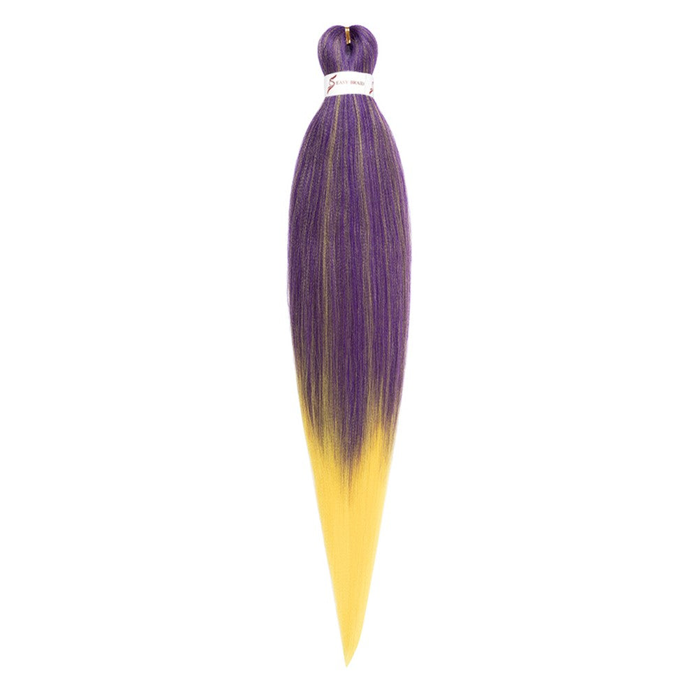Cabelo Sintético Trançado Pré-esticado Profissional Sem Coceira Fibra Que Sela Em Água Quente 30'' Ombre Textura Yaki Extensões de Cabelo para Trança