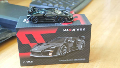 Novidade em Estoque Masdi 1:64 Mclaren Senna 1110 Edição Especial Modelo de Carro Estático em Liga Leve Personalizado Brinquedo de Menino Presente Colecionável